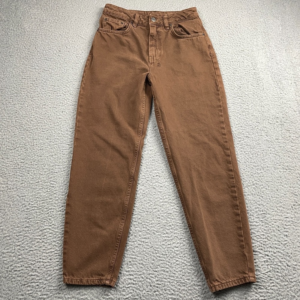 KSUBI Jeans Women 25 Brown Playback Straight Leg Cotton Denim High Rise